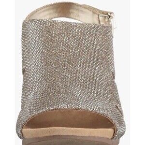 Bandolino Women's Gold metallic pewter Wedge Sandal 9.5